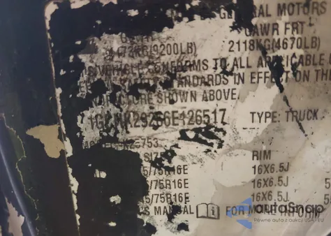 2006 Chevrolet Silverado 2500Hd Lt1 z USA, uszkodzony, nr VIN 1GCHK29266E126517